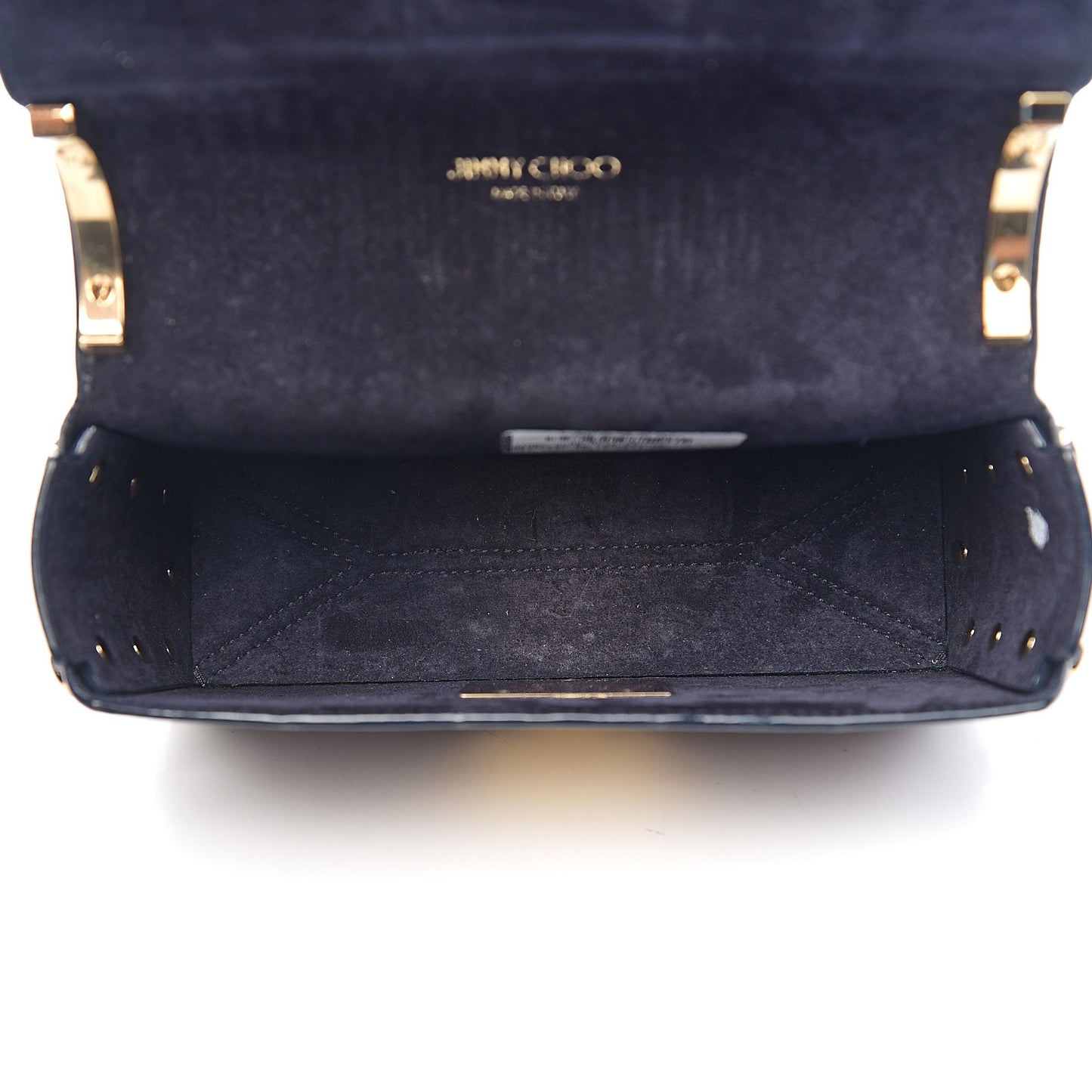 Metallic Eel Watersnake Lockett Petite Shoulder Bag Navy