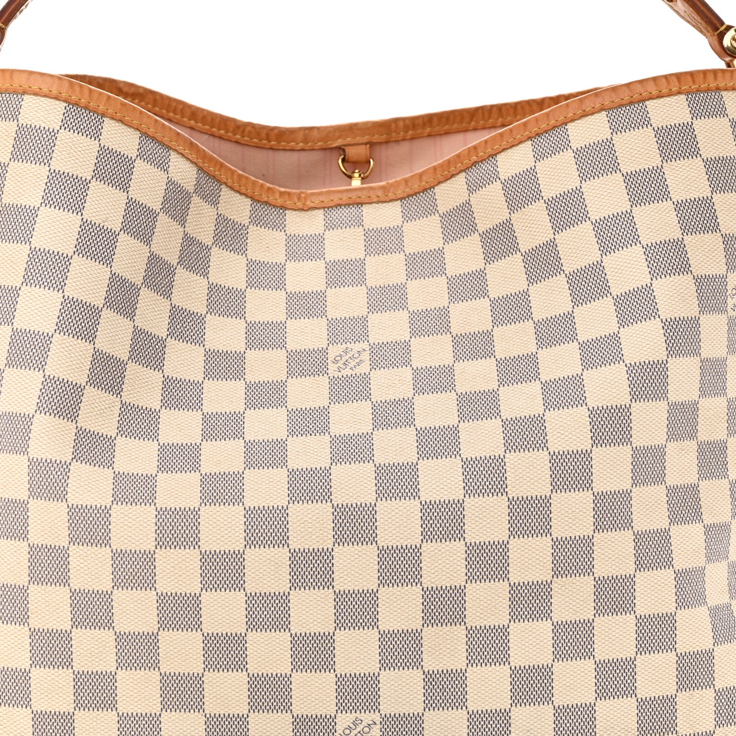 Louis Vuitton Damier Azur Delightful MM Rose Ballerine 8 of 19