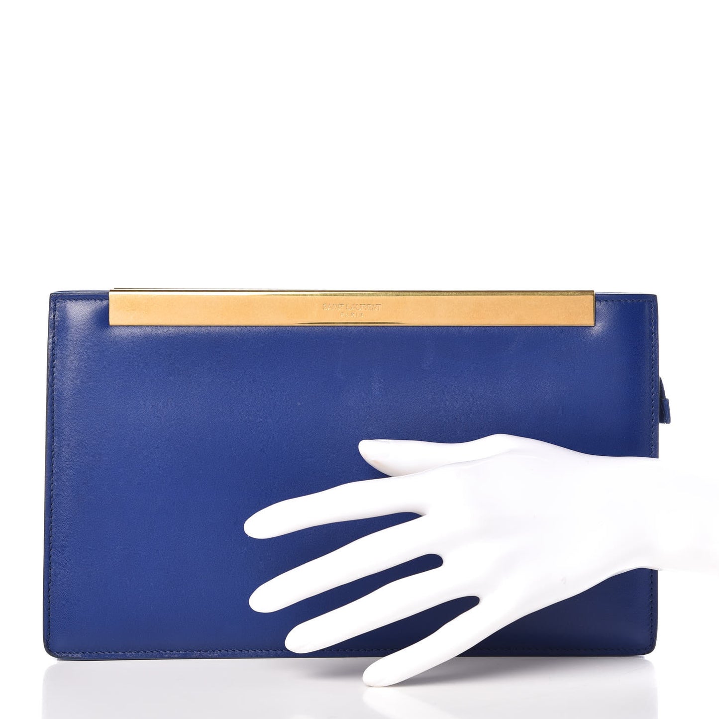 Calfskin Lutetia Clutch Royal Blue