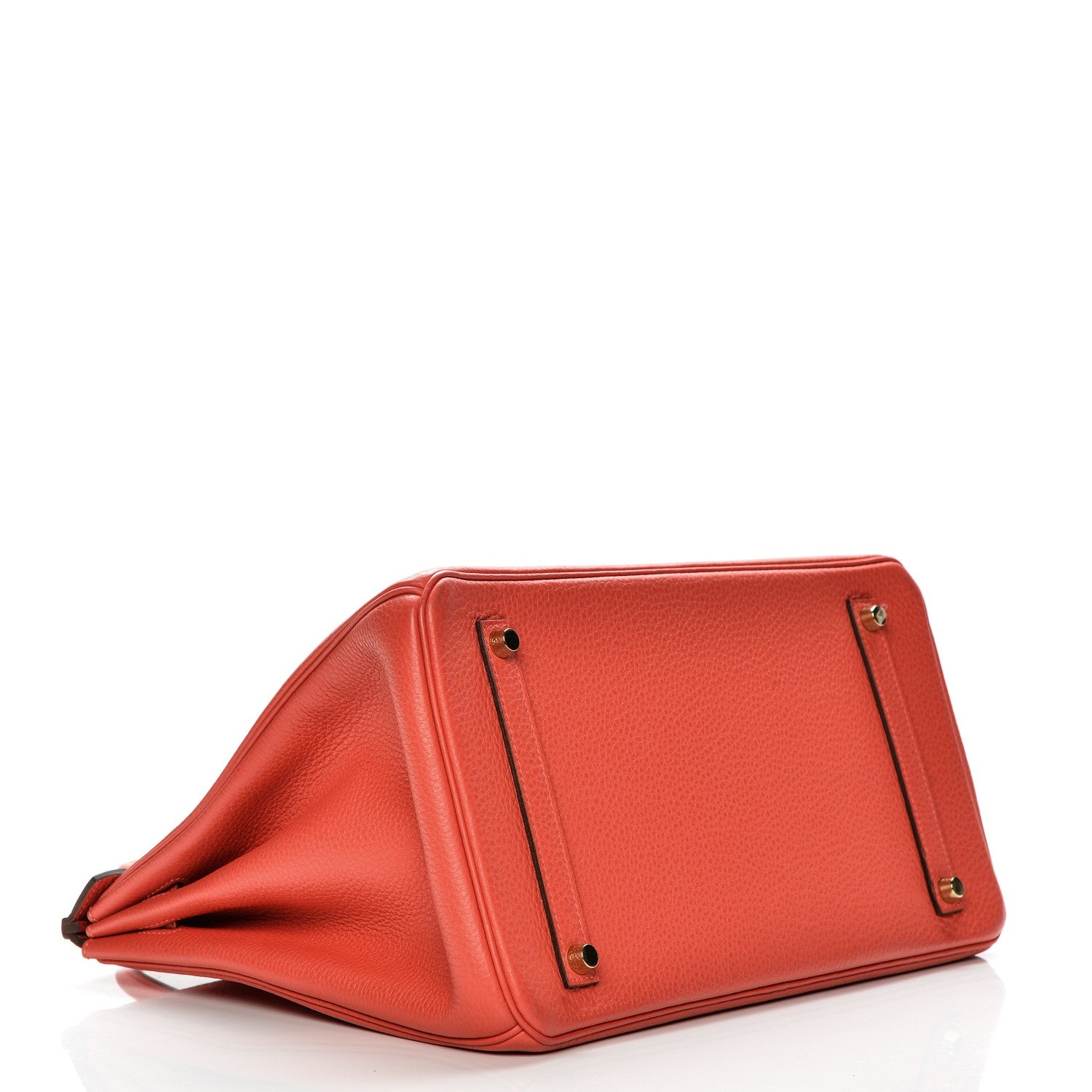 Hermes Taurillon Clemence Birkin 35 Rouge Pivoine 4 of 34