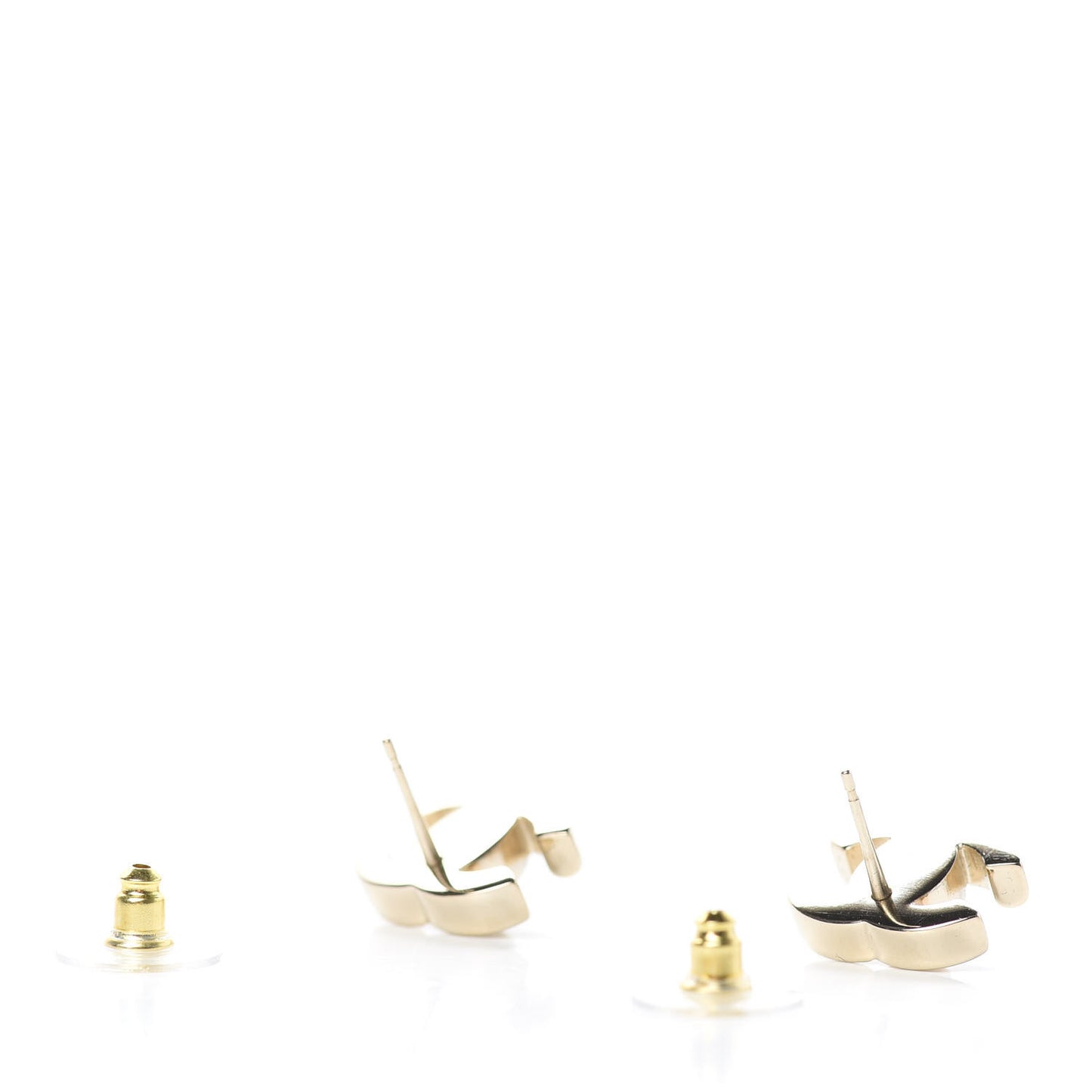 Metal CC Turnlock Earrings Gold