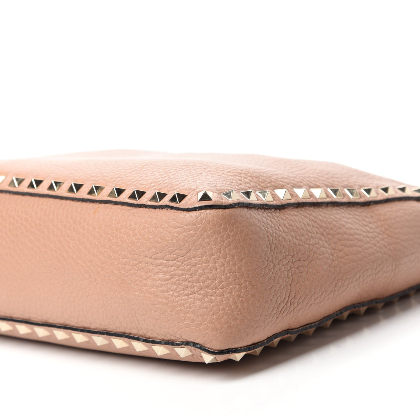 Pebbled Calfskin Small Rockstud Flip-Lock Messenger Bag Skin Sorbet