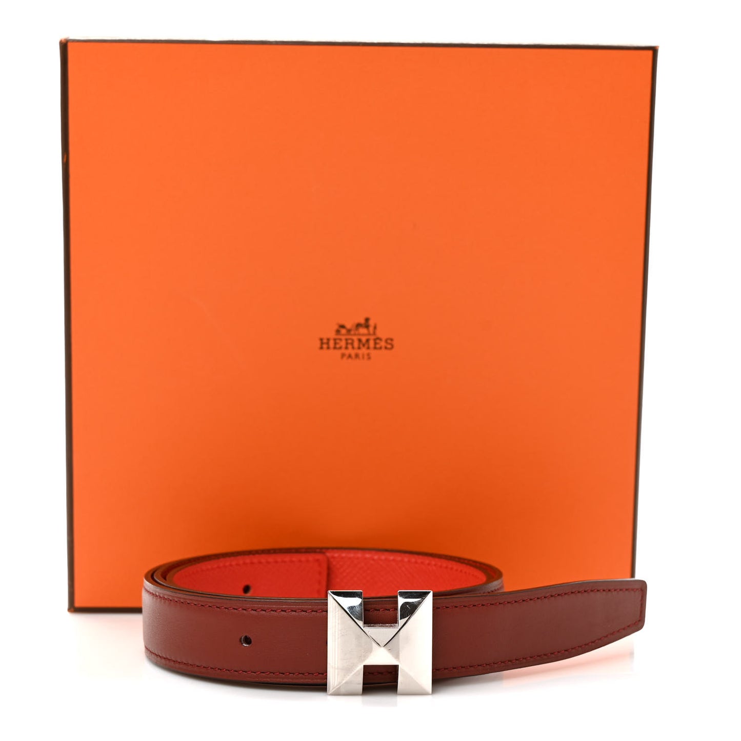 Swift Epsom Belt 80 32 Rouge H Rouge De Coeur