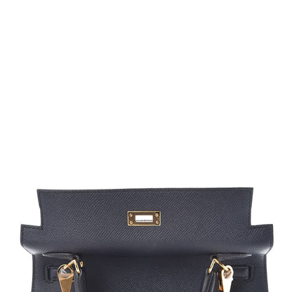 Hermes Epsom Kelly Sellier 25 Bleu Indigo 10 of 43