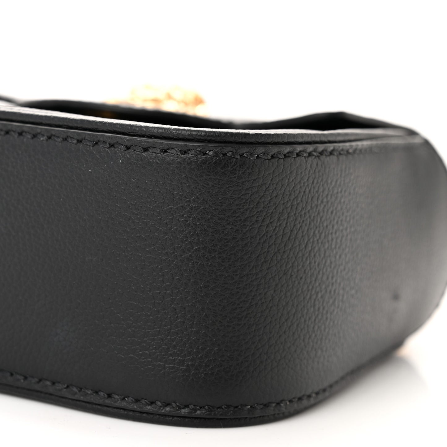 Grained Calfskin Mini La Medusa Bag Black