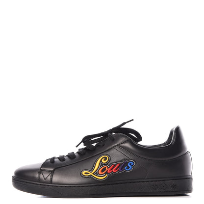 Louis Vuitton Calfskin Luxembourg Sneakers 8.5 Black 1 of 8
