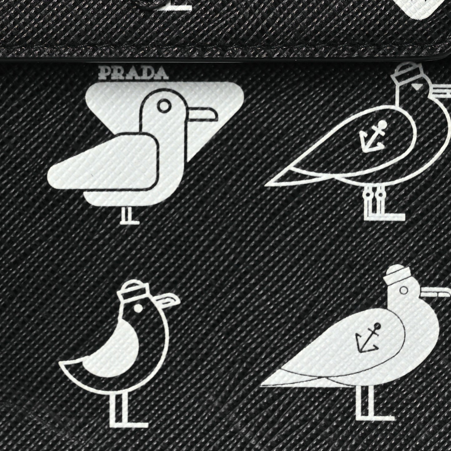 Saffiano Seagull Smartphone Case Black