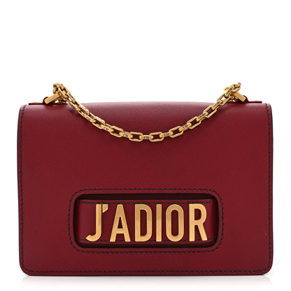 Christian Dior Grained Calfskin J'Adior Chain Flap Bag Red 1 of 10