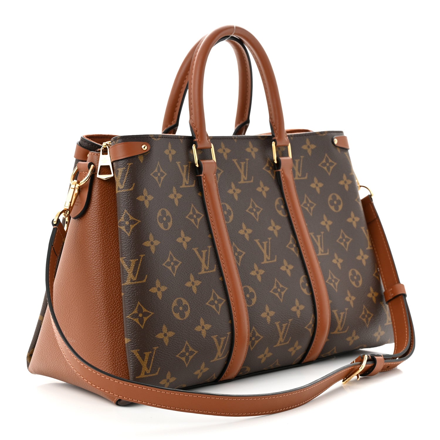 Louis Vuitton Monogram Soufflot MM Caramel 3 of 11