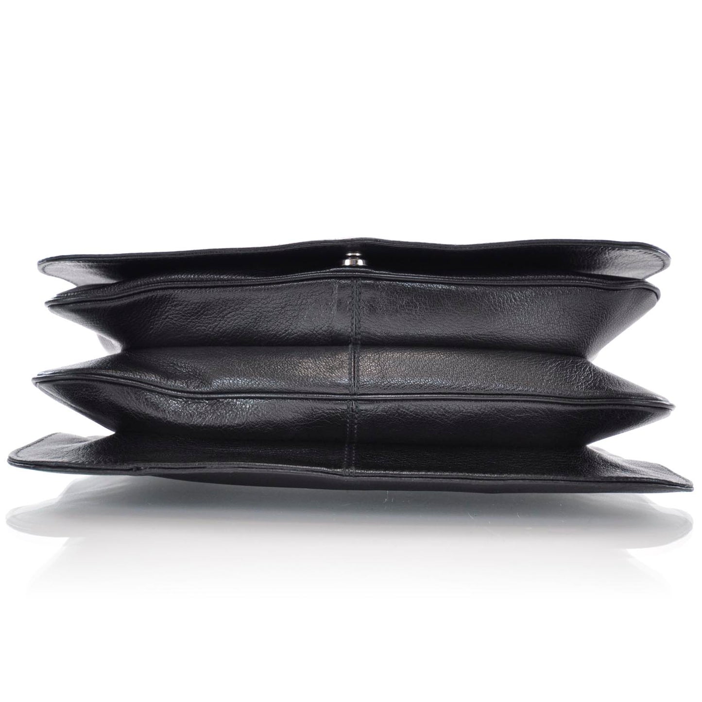 Leather Blondie Medium Flap Black