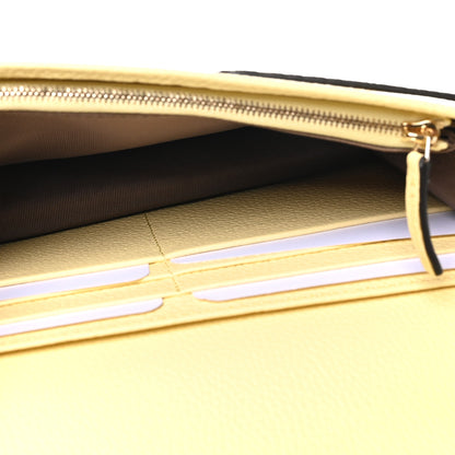 Gucci Dollar Calfskin GG Supreme Monogram Mini GG Marmont Chain Wallet Beige Light Yellow 4 of 10