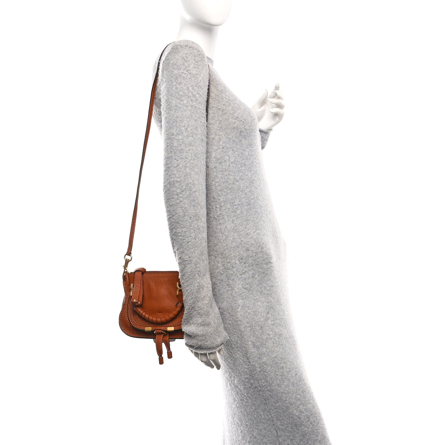 Chloe Calfskin Mini Marcie Satchel Tan 3 of 9