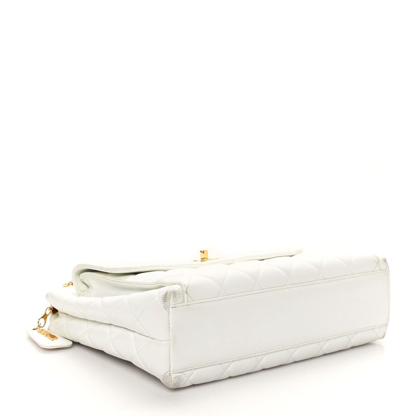 Caviar CC Shoulder Bag White