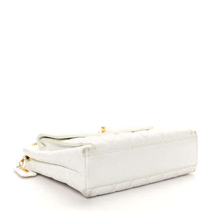 Chanel Caviar CC Shoulder Bag White 4 of 12