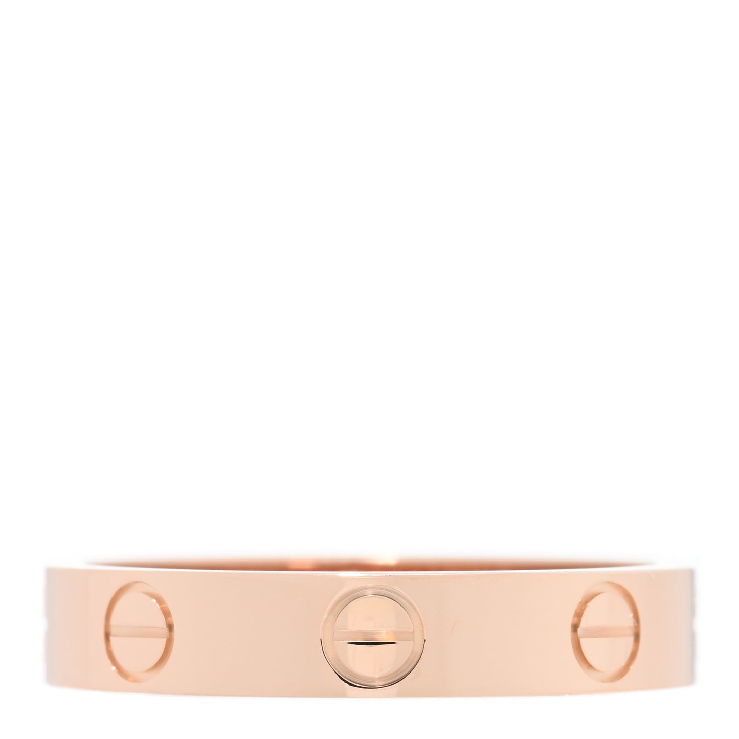 18K Pink Gold 3.5mm LOVE Wedding Band Ring 53 6.5