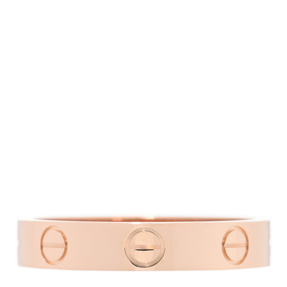 Cartier 18K Pink Gold 3.5mm LOVE Wedding Band Ring 53 6.5 3 of 4