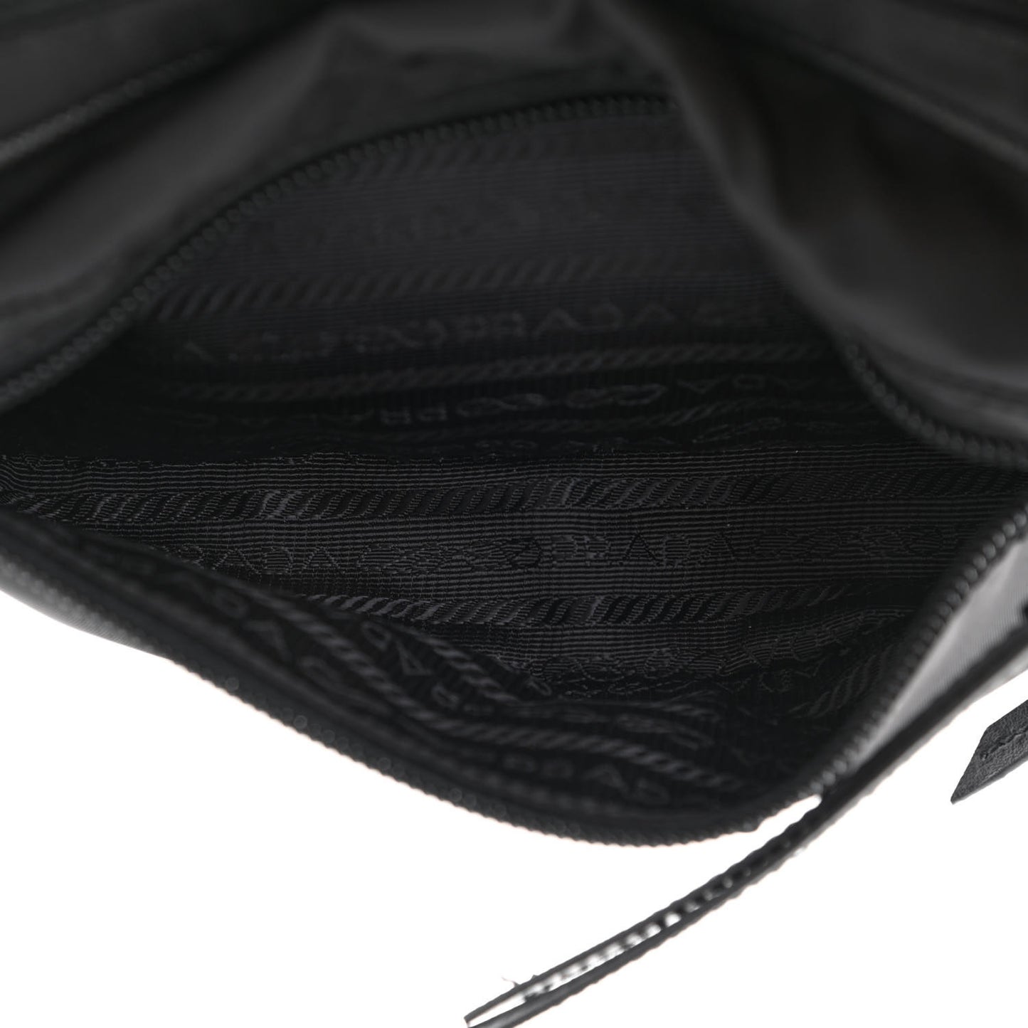Tessuto Nylon Saffiano Belt Bag Black