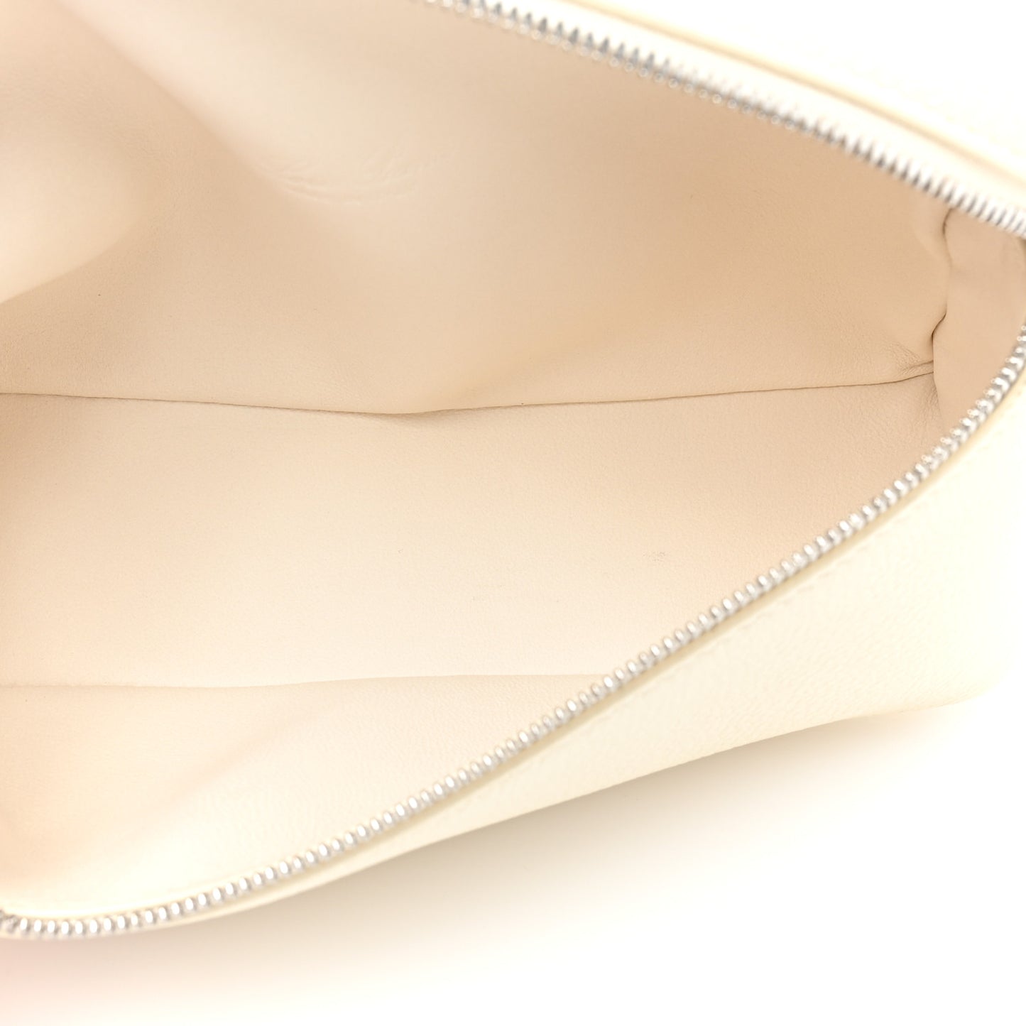 Grained Calfskin L19 Extra Pocket Pouch Whisper White