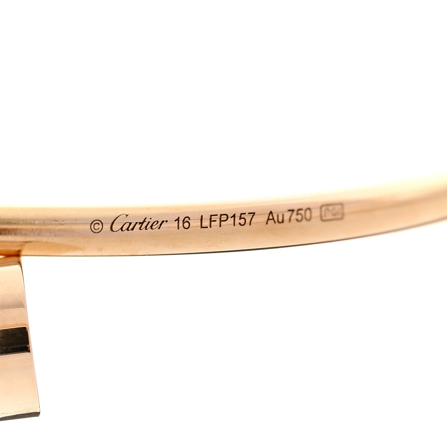 Cartier 18K Yellow Gold Small Juste Un Clou Bracelet 16 3 of 5