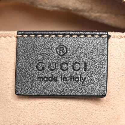 Gucci Calfskin Matelasse Small GG Marmont Chain Shoulder Bag Black 6 of 10