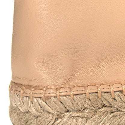 Chanel Lambskin Quilted CC Espadrilles 41 Beige 8 of 9