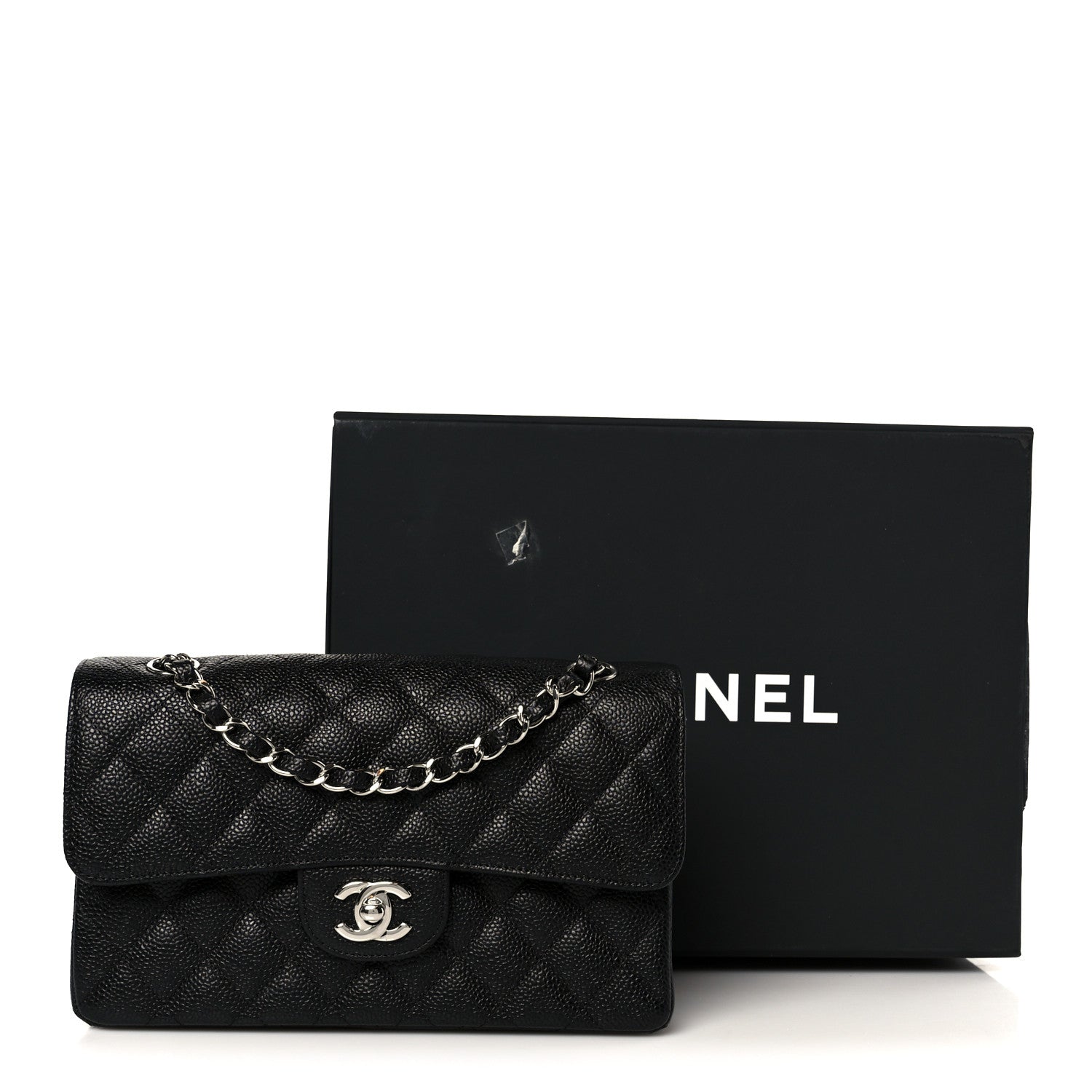 Chanel Caviar Quilted Small Double Flap Black 12 of 12
