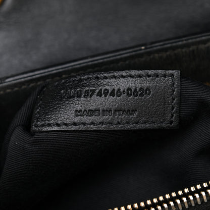 Saint Laurent Calfskin Y Quilted Monogram Medium Loulou Chain Satchel Black 7 of 9