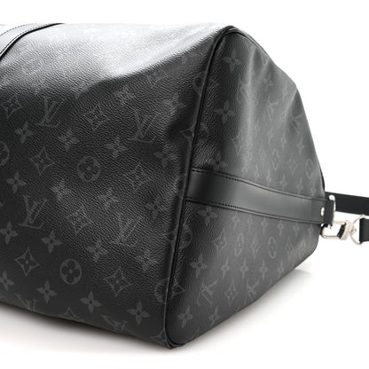 Louis Vuitton Monogram Eclipse Keepall Bandouliere 55 8 of 8