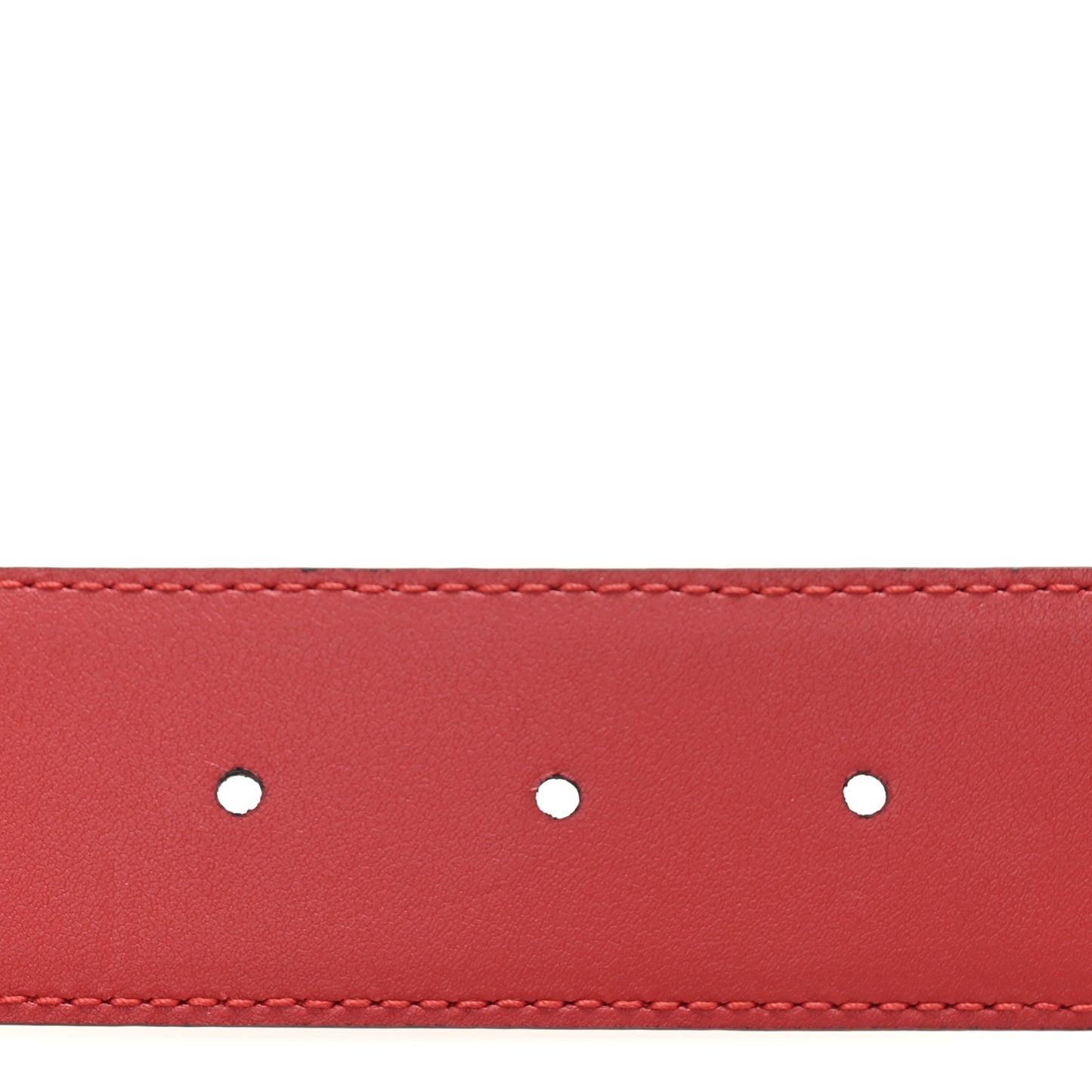 Moon Calfskin Interlocking G 37mm Belt 110 44 Vibrant Red