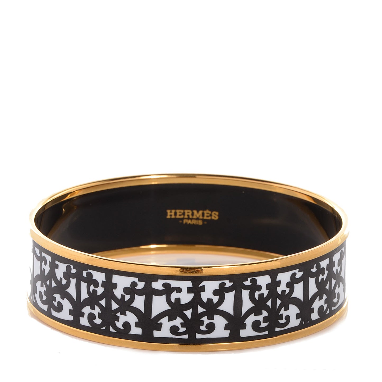 Enamel Printed Wide Balcons du Guadalquivir Bracelet 70 Black