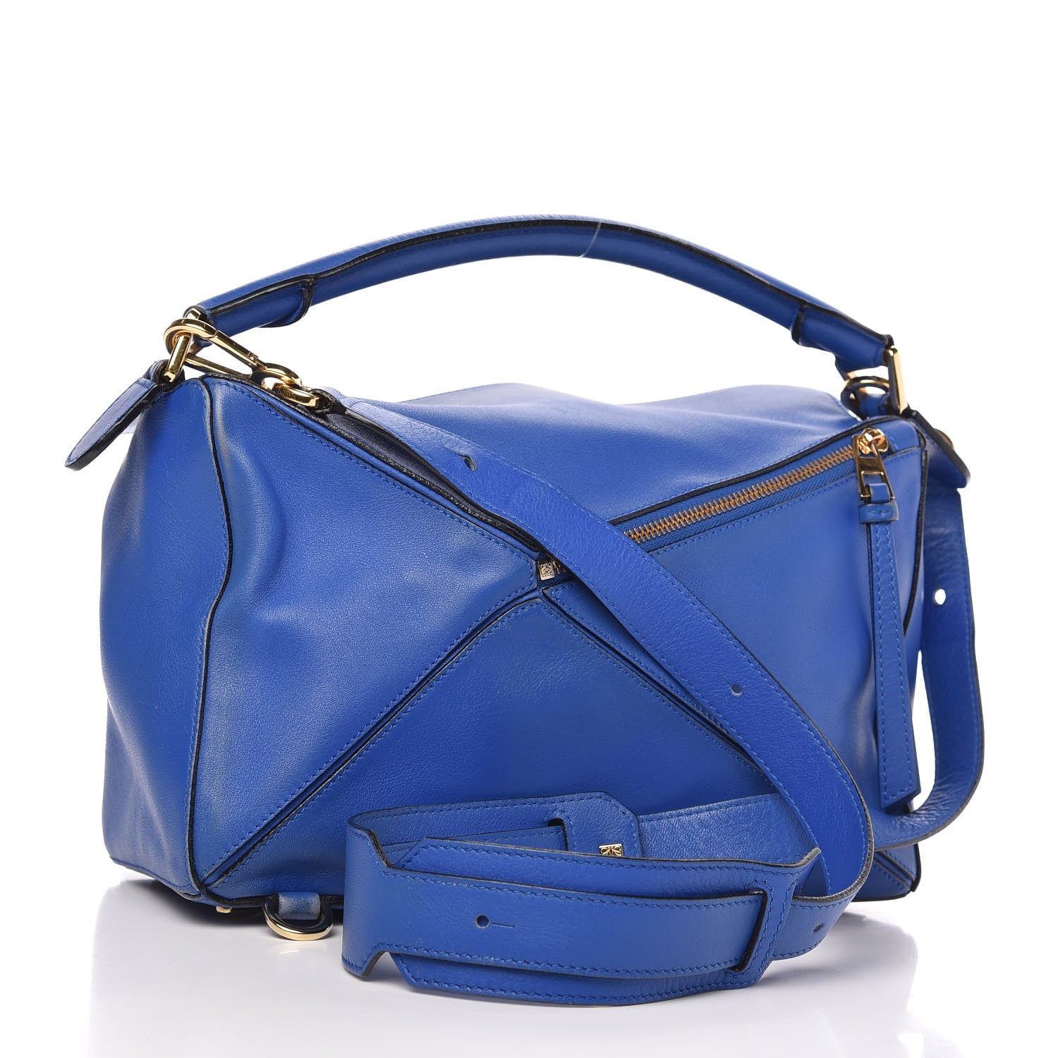 Loewe Calfskin Medium Puzzle Bag Electric Blue 3 of 13