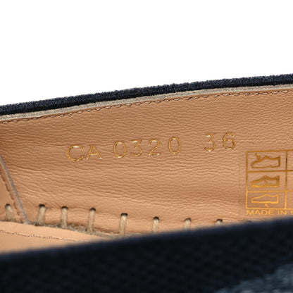 Christian Dior Canvas Tie and Dior Embroidered Granville 15mm Espadrilles 36 Denim 6 of 9