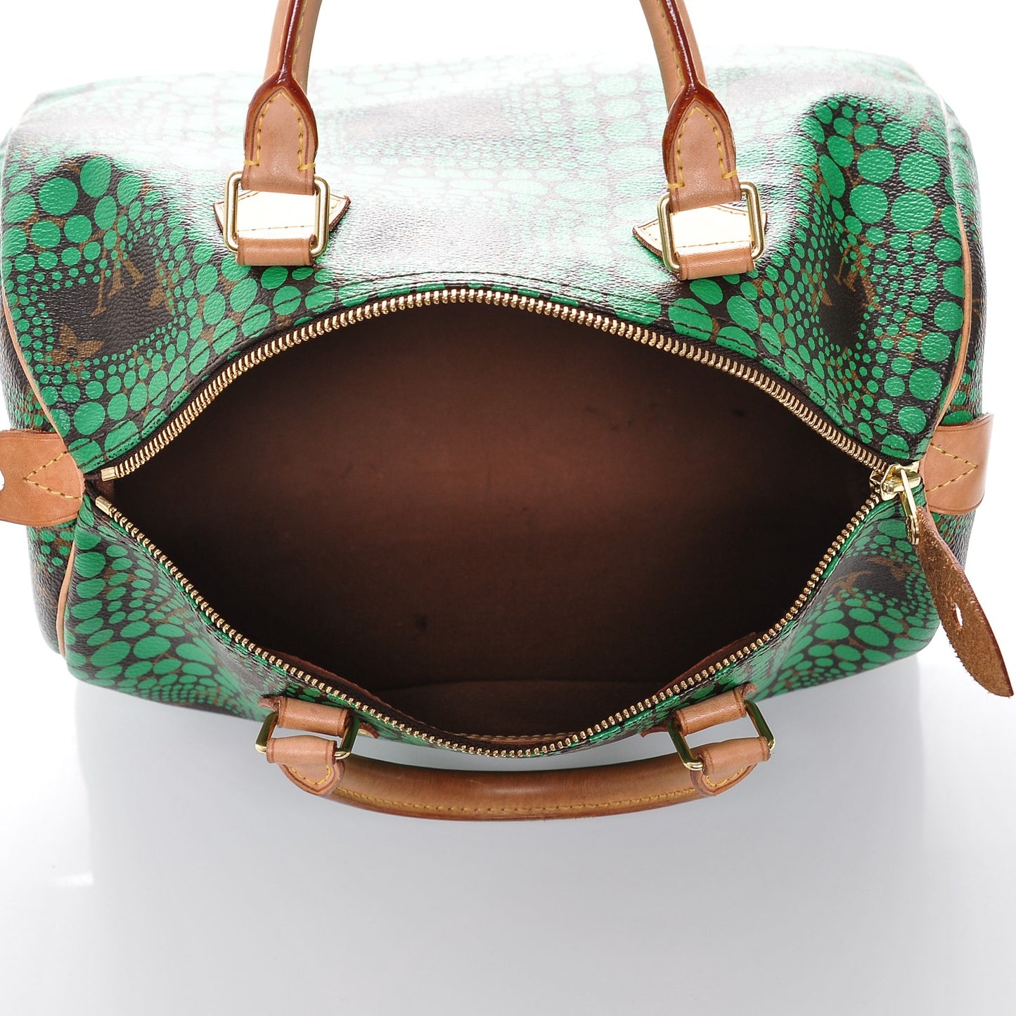 Monogram Kusama Town Speedy 30 Green