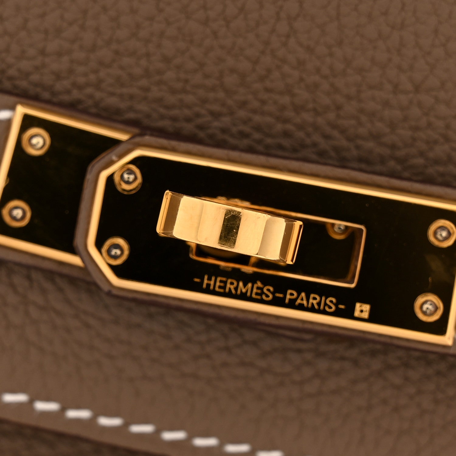 Hermes Togo Kelly Retourne 25 Etoupe 11 of 11