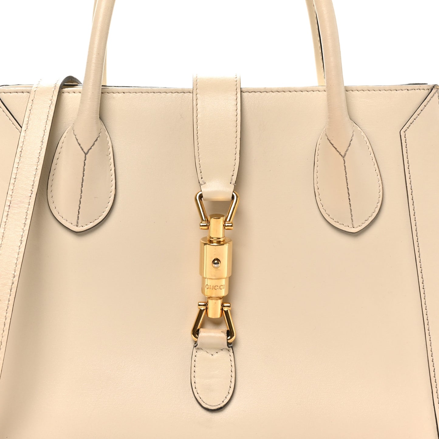 Boarded Plutone Calfskin Medium Jackie 1961 Tote Mystic White
