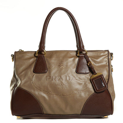Prada Canvas Jacquard Logo Tote 1 of 10