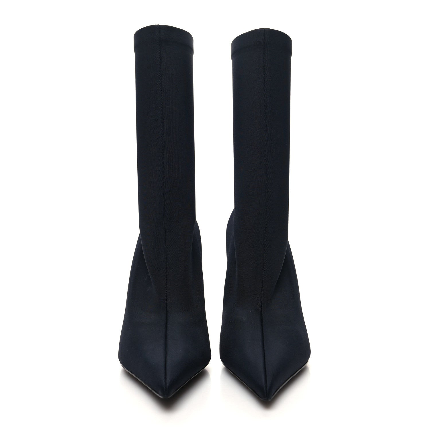 Balenciaga Matte Spandex Pointed Toe Knife 110mm Ankle Boots 38 Black 2 of 6