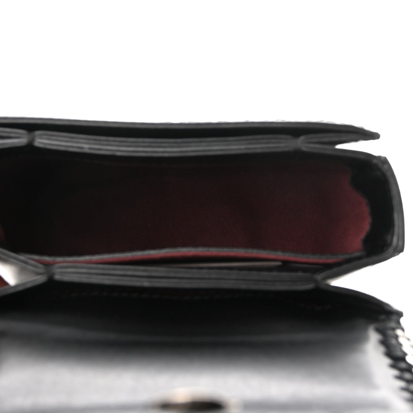 Eco Alter Nappa Woven Mini Falabella Box Shoulder Bag Black