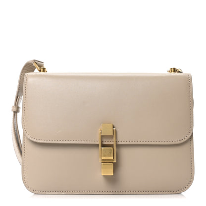 Saint Laurent Smooth Calfskin Le Carre Satchel Dark Beige 1 of 9