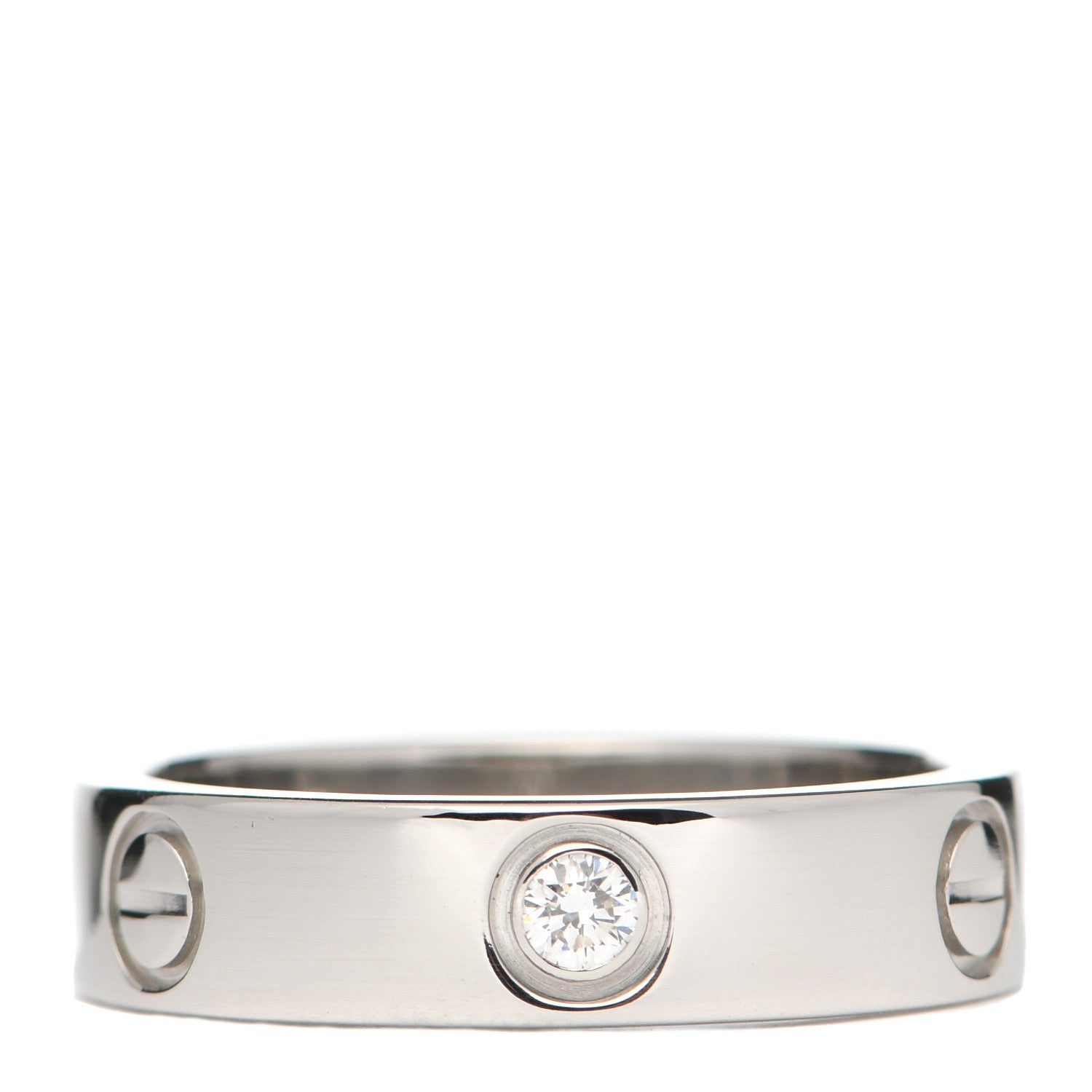Cartier Platinum Diamond 5.5mm LOVE Ring 59 8.75 1 of 4