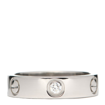 Cartier Platinum Diamond 5.5mm LOVE Ring 59 8.75 1 of 4