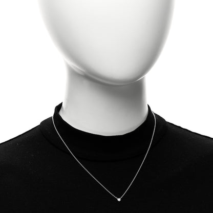 Tiffany Sterling Silver Diamond .03ct Elsa Peretti Diamonds by the Yard Pendant Necklace 2 of 5