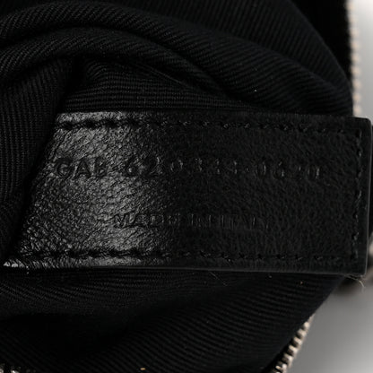 Saint Laurent Lambskin Quilted Toy Loulou Puffer Monogram Chain Satchel Fog 7 of 11