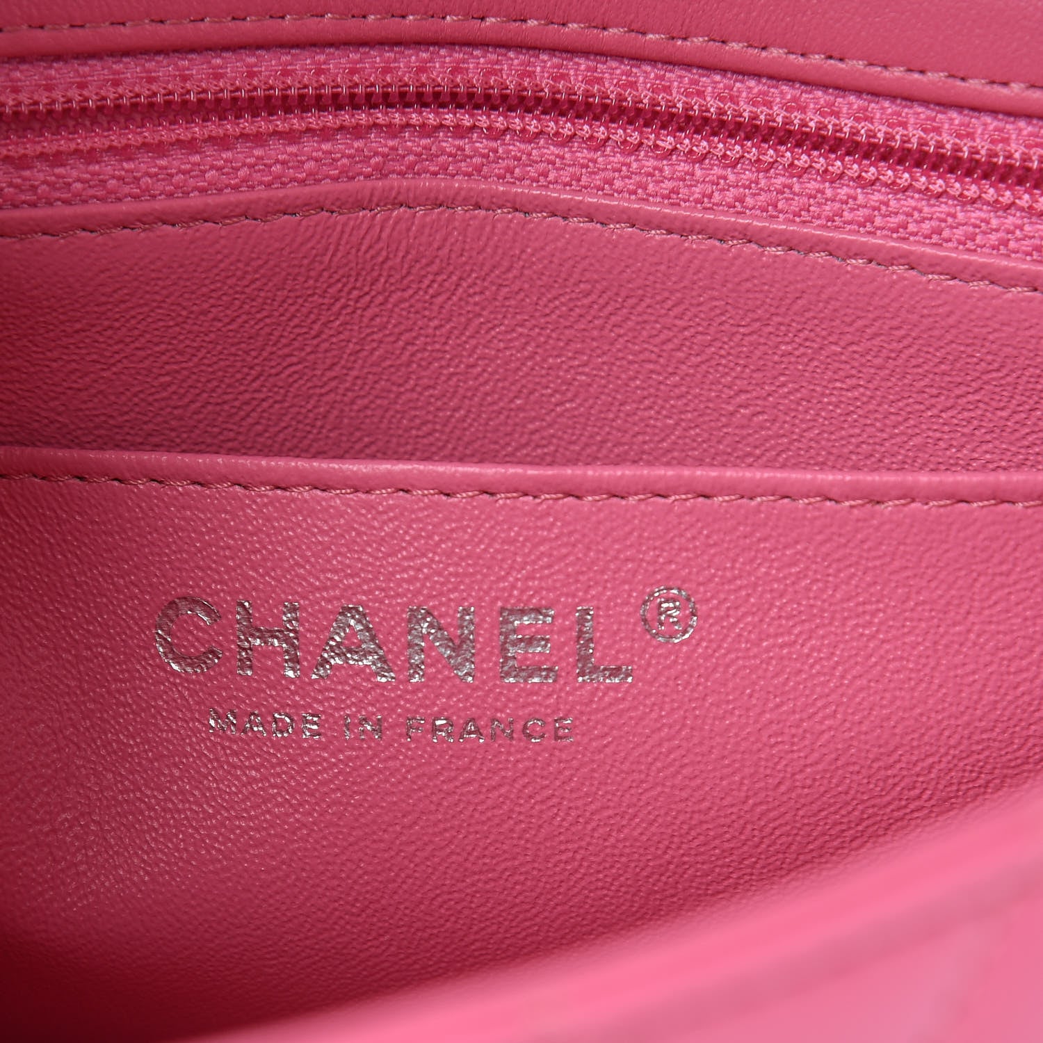 Chanel Lambskin Quilted Mini Rectangular Flap Pink 8 of 10