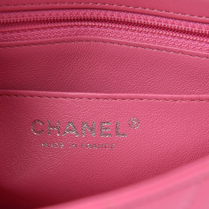 Chanel Lambskin Quilted Mini Rectangular Flap Pink 8 of 10