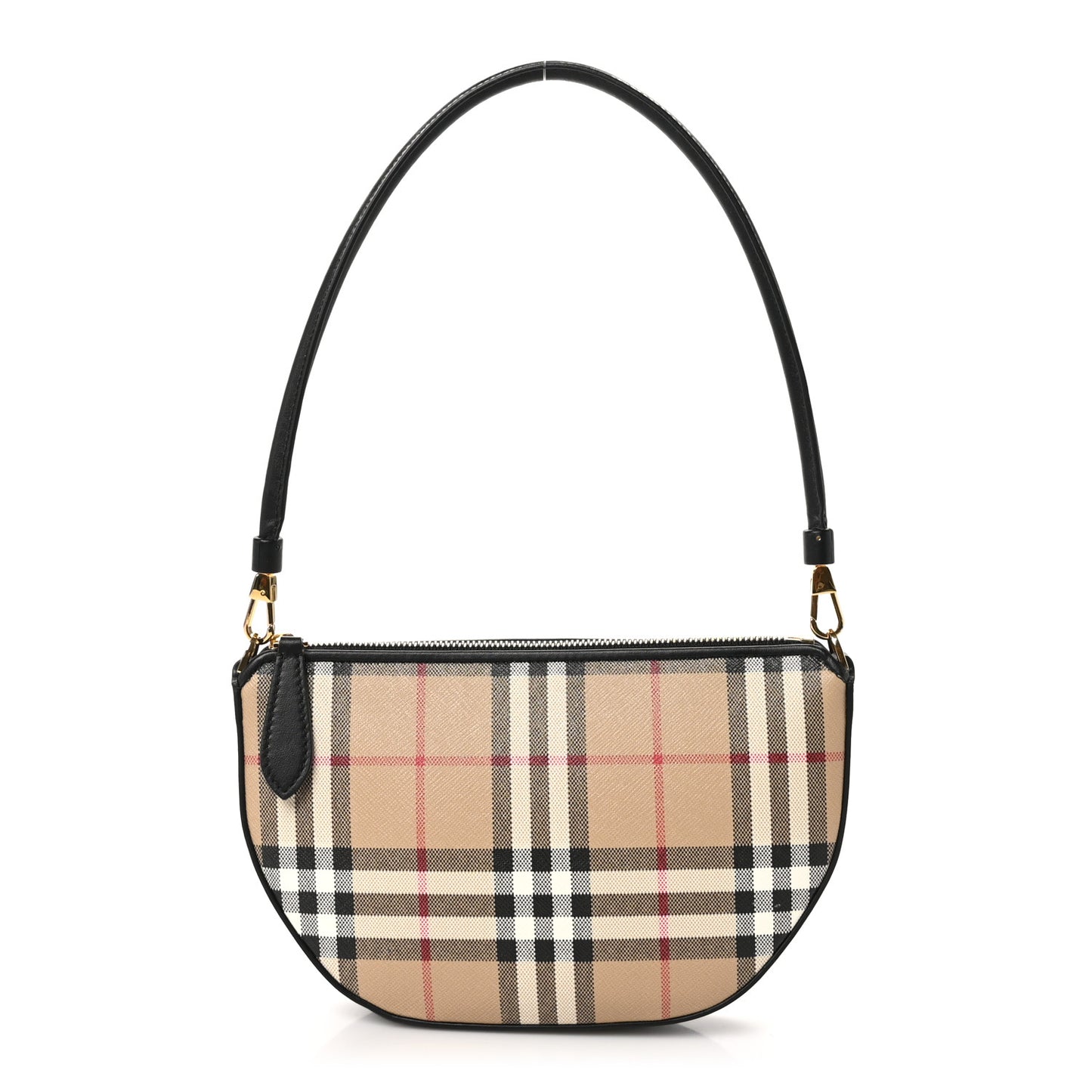 Vintage Check Calfskin Olympia Slim Pouch Archive Beige