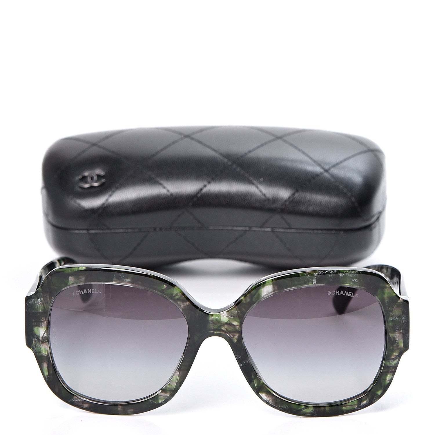 Chanel CC Sunglasses 5373 Green Multicolor 9 of 9