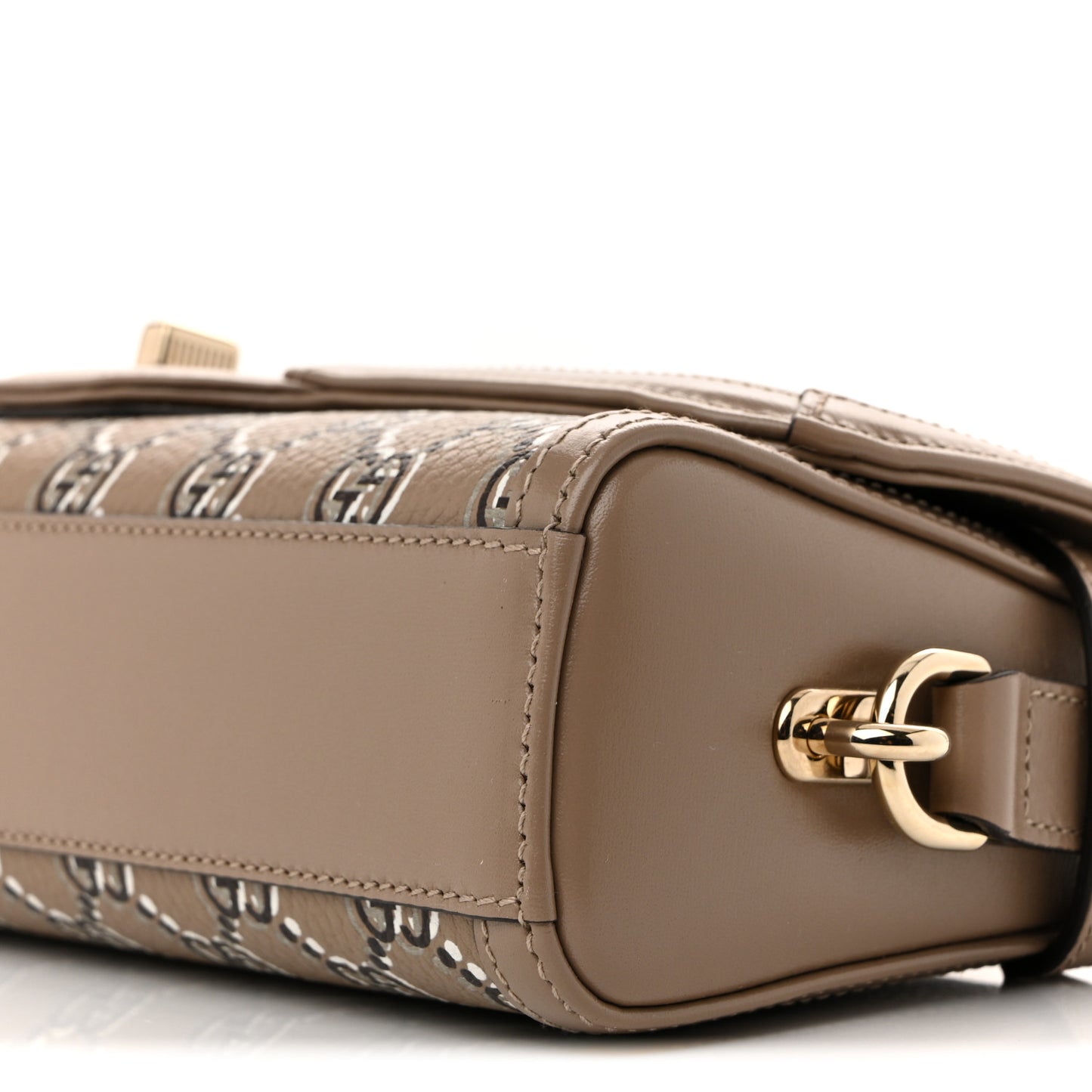 GG Shadow Monogram Small Luce Shoulder Bag Beige Beige