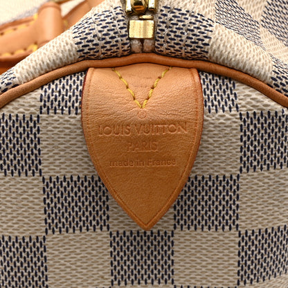 Louis Vuitton Damier Azur Speedy 30 6 of 10