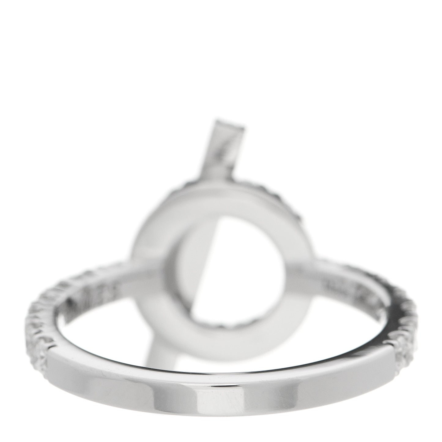 18K White Gold Diamond Finesse Ring 52 6